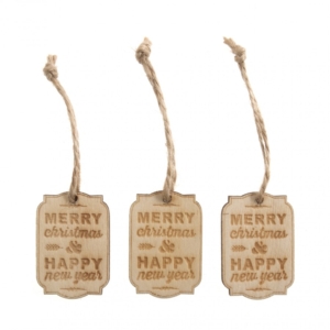 Craft Embellishment: Tags: Small Merry Christmas: Pack of 6