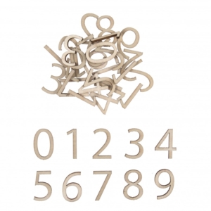 Advent Calendar Numbers: Wooden: 39 Pieces