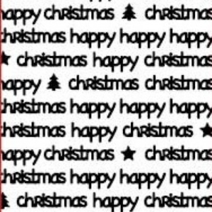 DD2718 Christmas Text Peels Offs