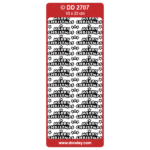DD2707 - Merry Christmas With Stars Peel Offs