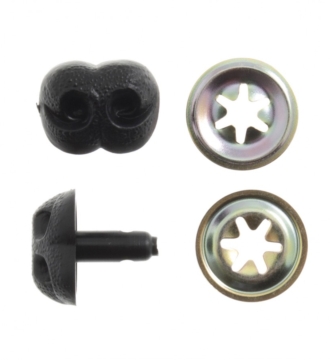 TCB008 23MM BLACK ANIMAL NOSE 4 PC