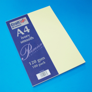 Pack of 100 Sheets of A4 120gsm Paper - Ivory