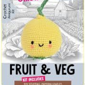 The Knitty Critters Amigurumi Crochet Kit - Fruit and Veg