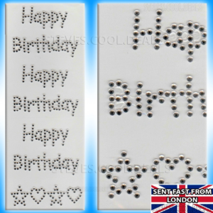 Happy Birthday Self Adhesive Gems