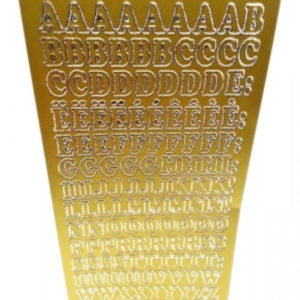DD1551 Block Capital Alphabet Peel Offs