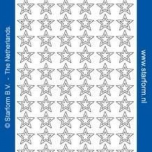 Star Form Outline Stickers